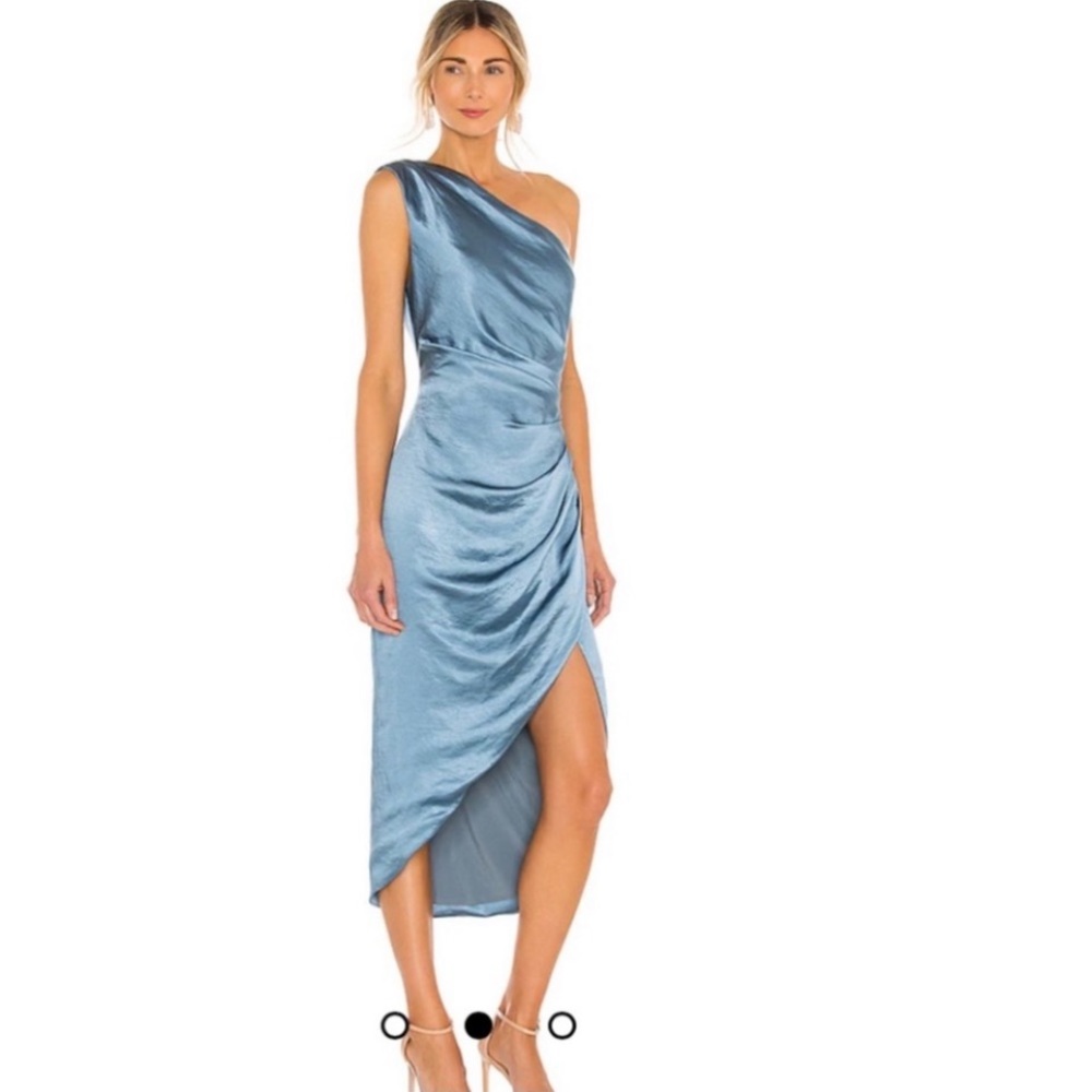 NWT REVOLVE X ELLIATT CASSINI ONE SHOULDER MIDI GOWN - Picture 3 of 7